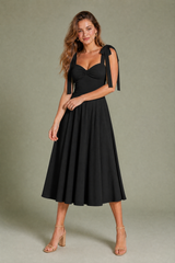 Tie-Back Halter Dress