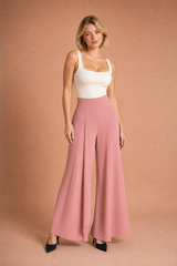 Flowy High-Waisted Wide-Leg Pants