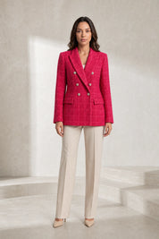 Blazer croisé en tweed | Lounelle Paris