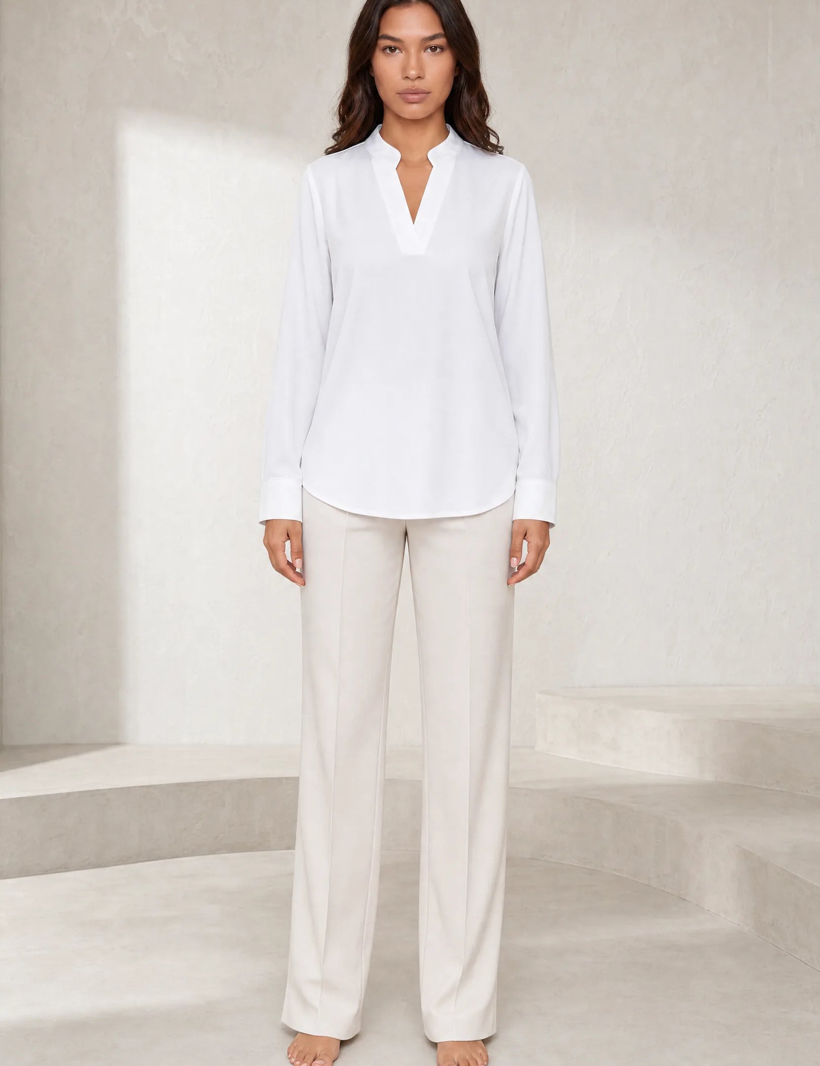 Blouse fluide col en V | Lounelle Paris
