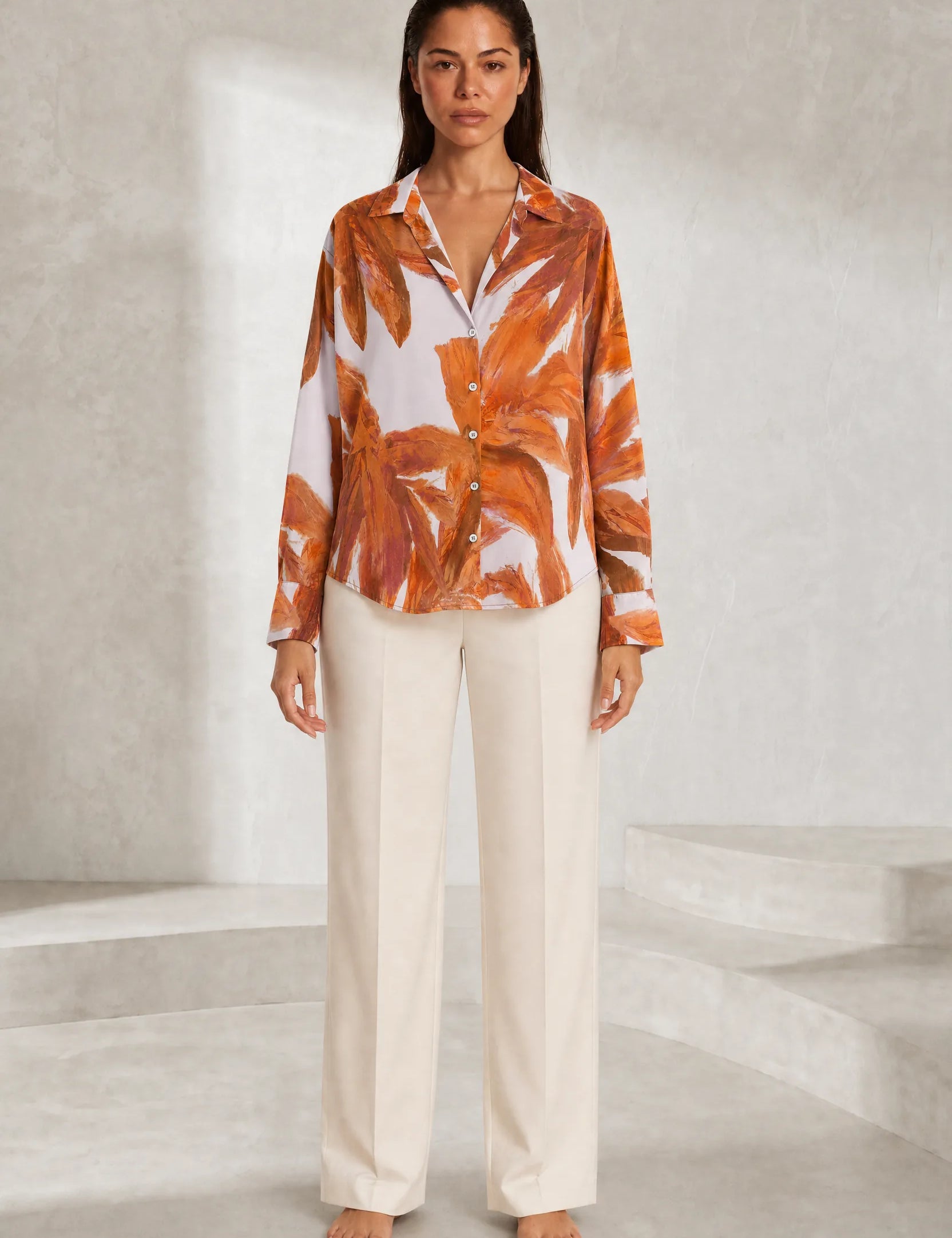 Chemise ample à imprimé floral | Lounelle Paris