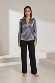 Chemise fluide col V | Lounelle Paris