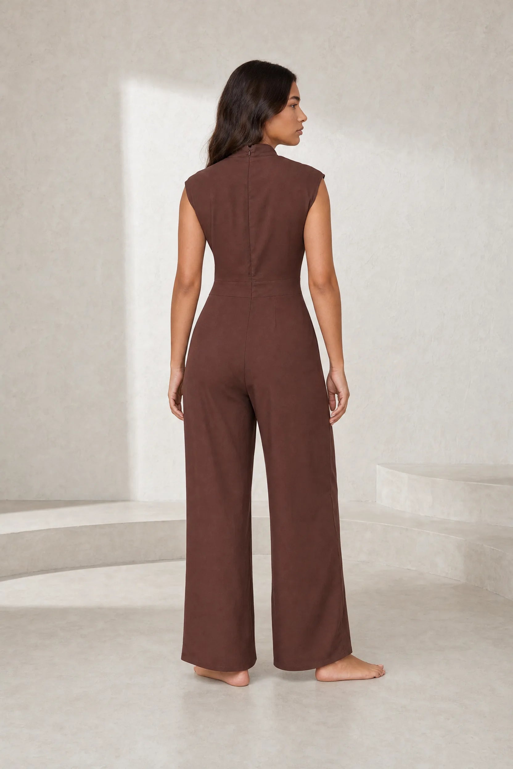 Combinaison fluide col drapé | Lounelle Paris