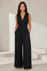 Flowy V-neck jumpsuit