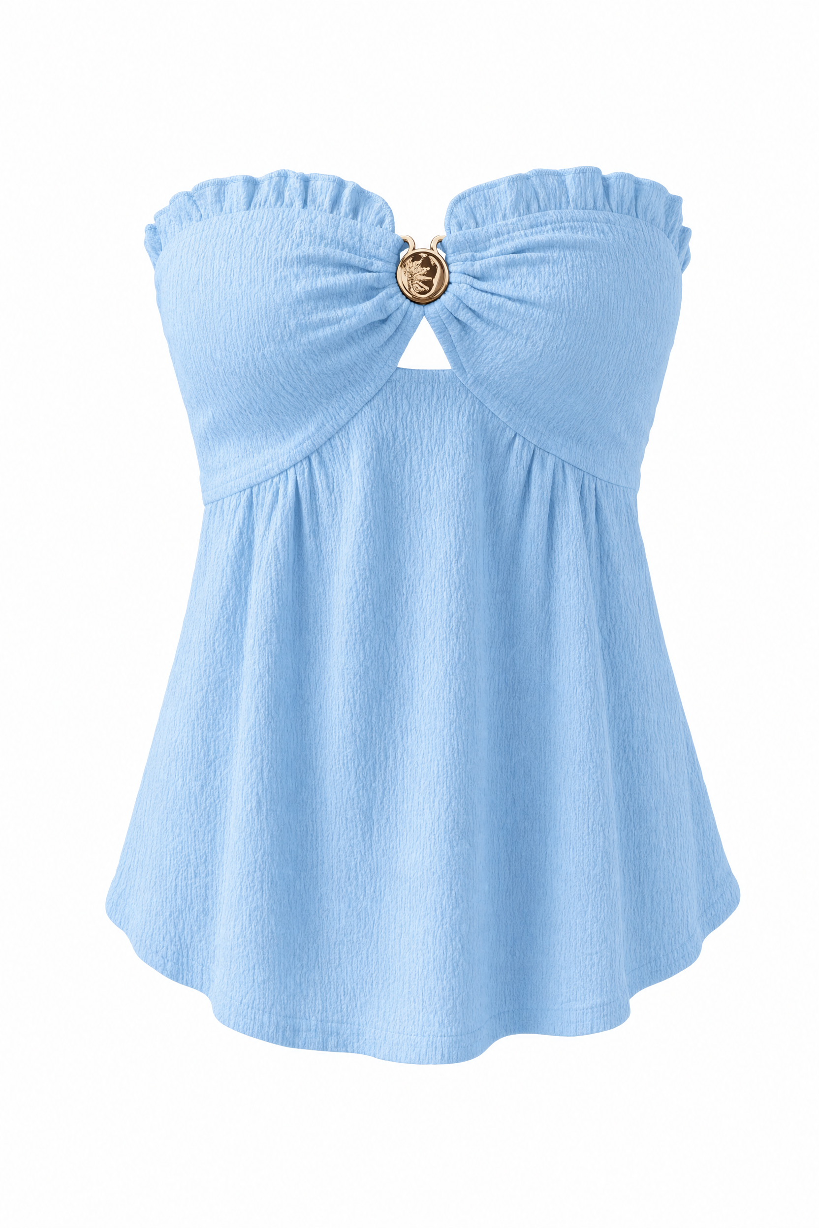 Top bandeau bleu dos nu | Lounelle Paris