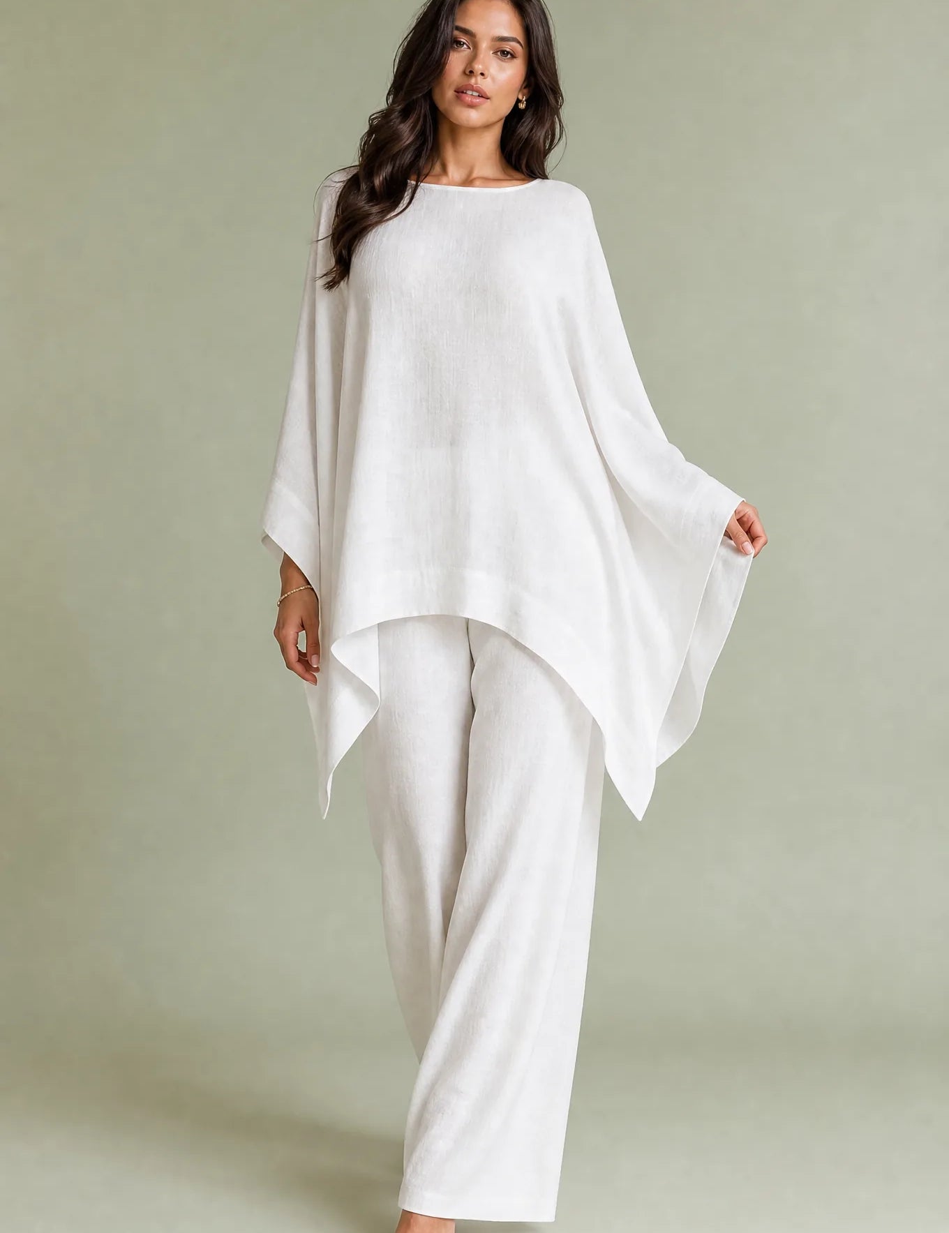 Ensemble ample col bateau | Vue de face | Lounelle Paris