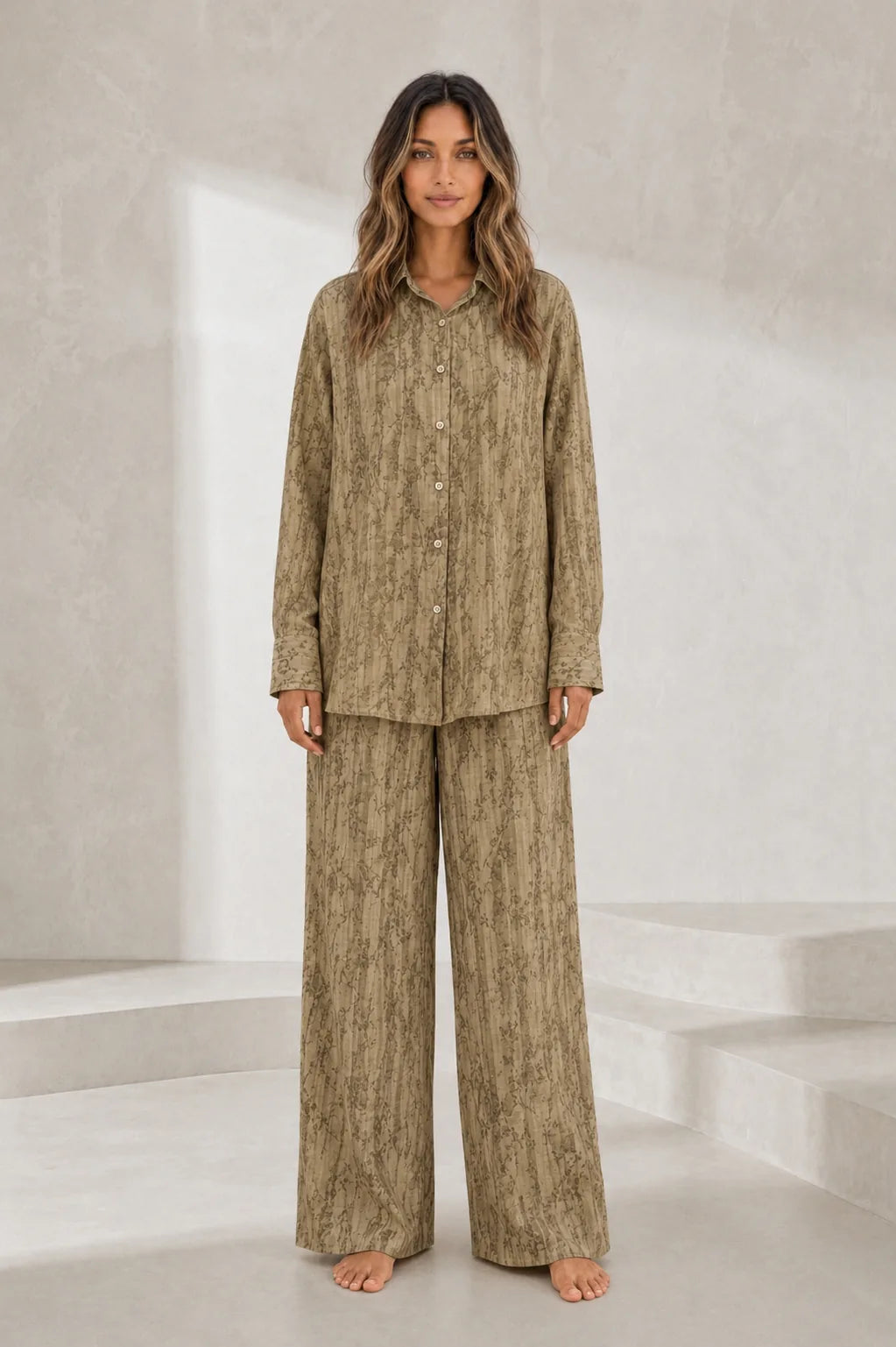Ensemble ample motif jacquard | Lounelle Paris