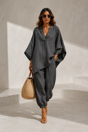 Ensemble fluide col V | Lounelle Paris