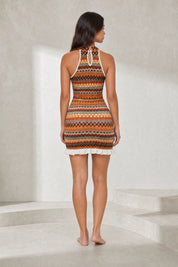 Ensemble orange maille dos nu | Lounelle Paris