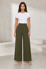 Pantalon large fluide taille haute | Lounelle Paris