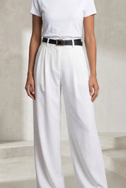 Pantalon taille haute jambes larges | Lounelle Paris