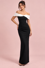 Black Bardot Maxi Dress