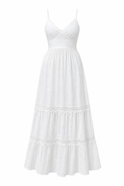 Robe longue blanche dos nu | Lounelle Paris