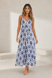 Robe longue blanche fines bretelles | Lounelle Paris