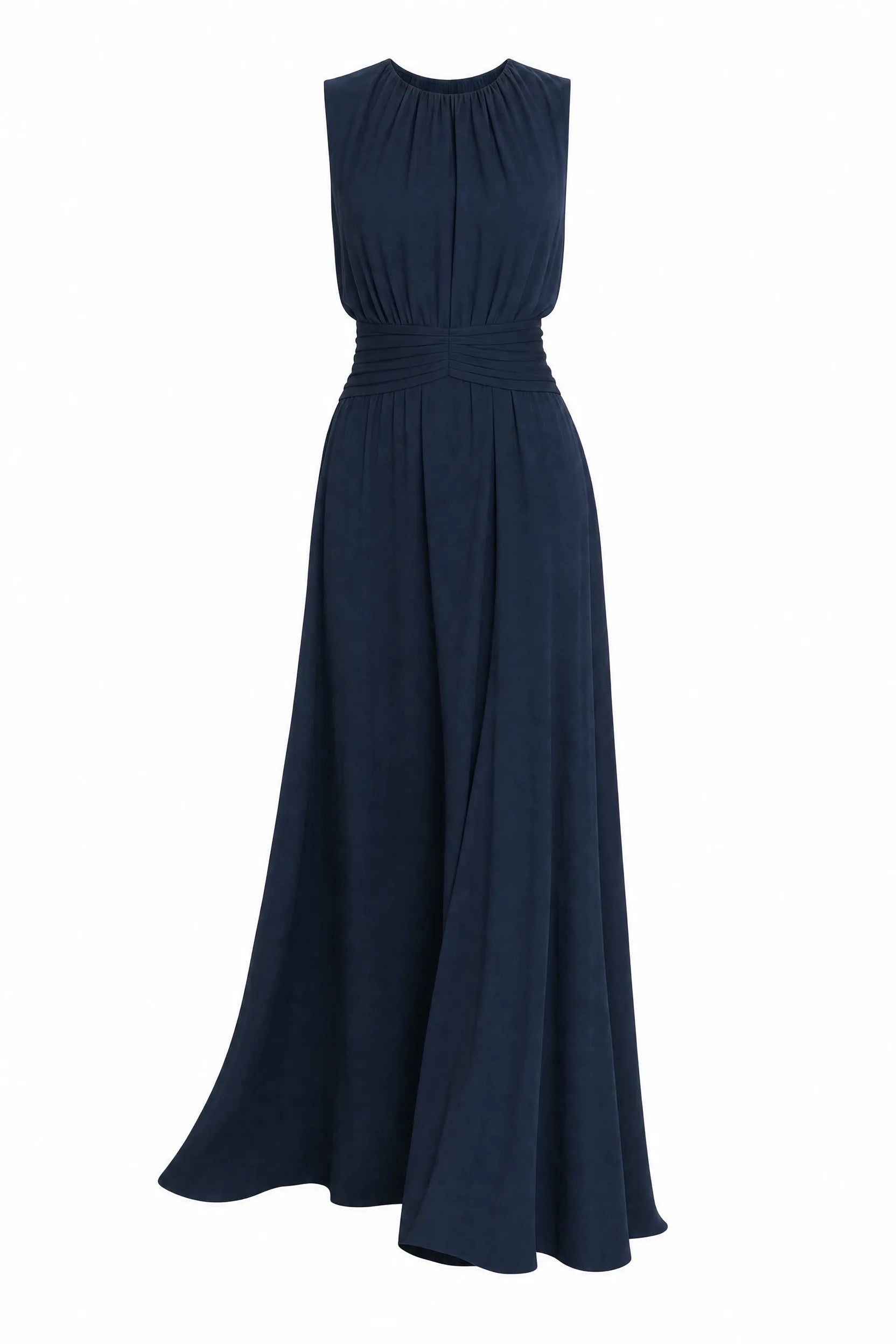 Robe longue fluide taille drapée | Lounelle Paris