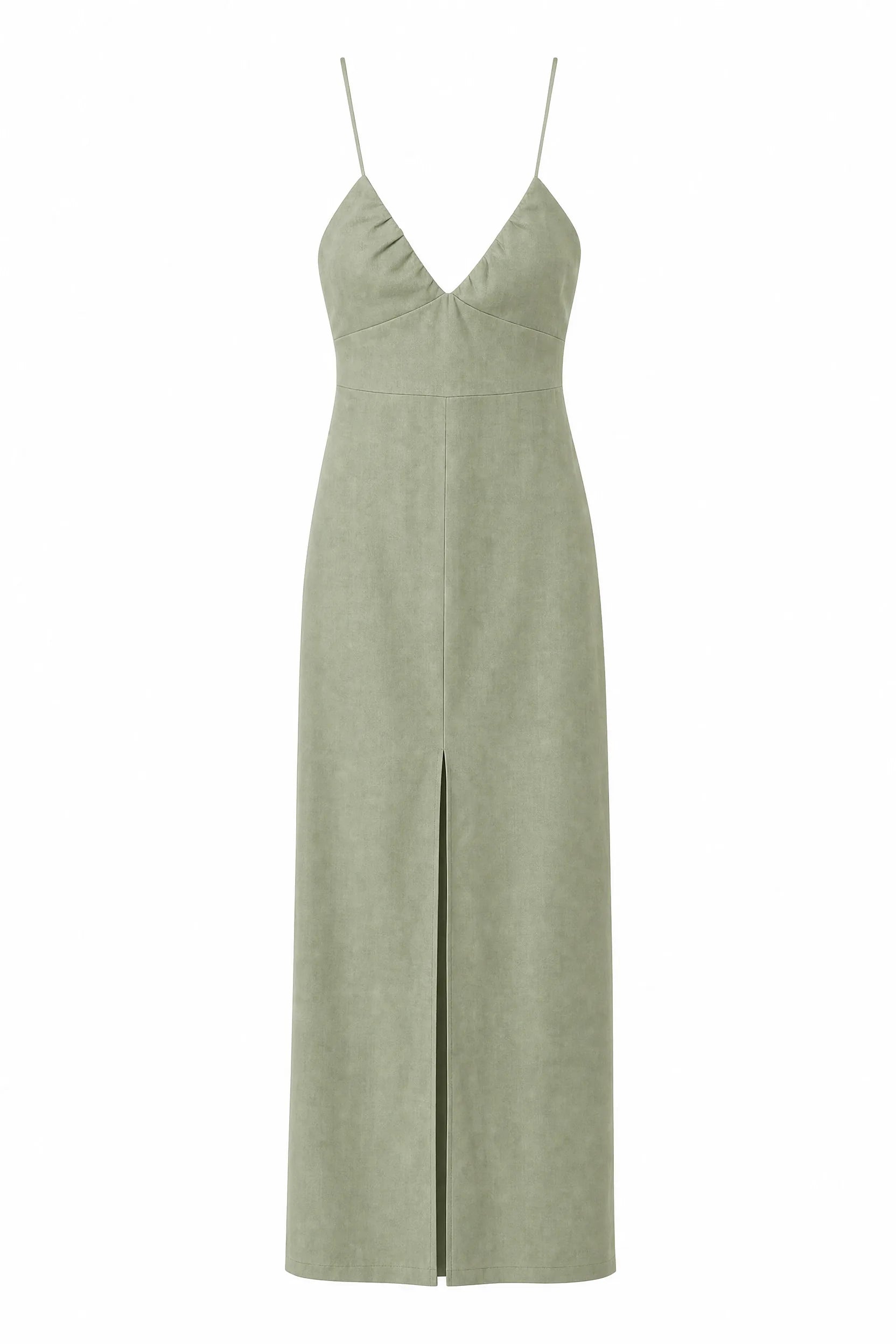 Robe verte longue dos nu | Lounelle Paris