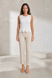 Top en dentelle bretelles larges | Lounelle Paris